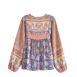Picture of Bohemian Style Floral Print Top