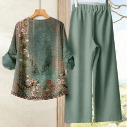 Picture of SHEIN EMERY ROSE Floral Retro Print Co-Ord Set