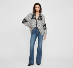 Picture of ZARA FLORAL PRINT BEADED EMBROIDERED BLOUSE