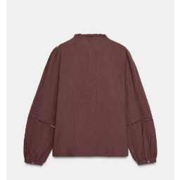 Picture of ZARA EMBROIDERED BIB BLOUSE