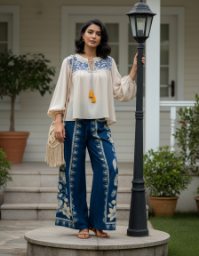 Picture of SHEIN Cajuni Boho Wide Leg Palazzo