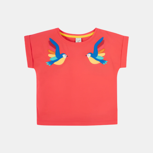 Picture of Frugi Girls Organic Cotton Daisy Applique  T-shirt