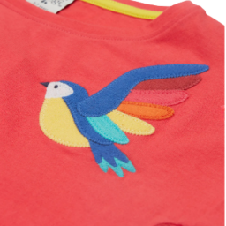 Picture of Frugi Girls Organic Cotton Daisy Applique  T-shirt