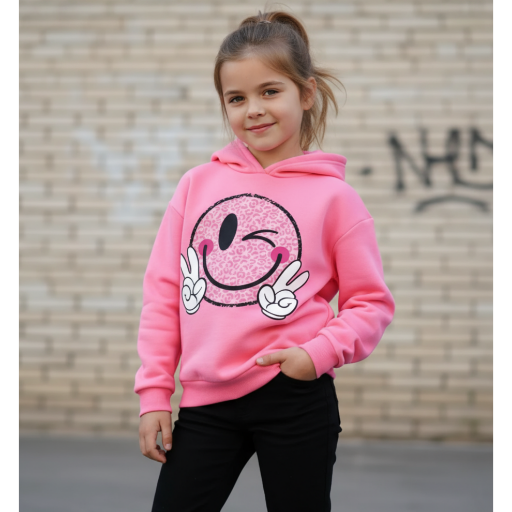 Picture of SHEIN Tween Girl Hoodie Sweatshirt