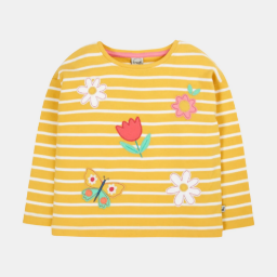 Picture of Frugi Girls Organic Cotton Tori Appliqué Top