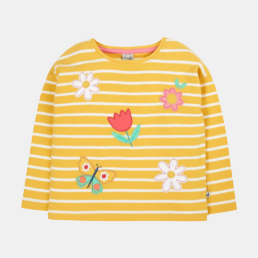 Picture of Frugi Girls Organic Cotton Tori Appliqué Top