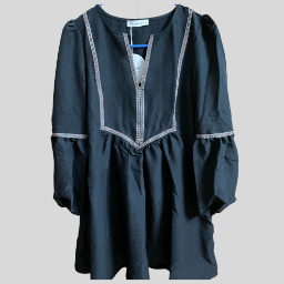 Picture of SHEIN Rusttydustty Puff Sleeves Dress