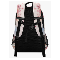 Picture of ALAZA Horse Cherry School Backpack - 17" w/ Reflective Strip