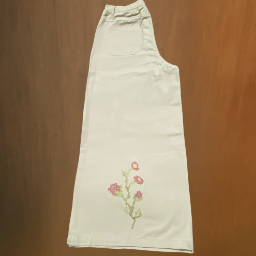 Picture of SHEIN Bohemela Floral Embroidered Wide Leg Pants