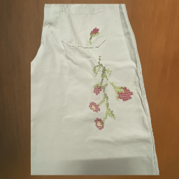Picture of SHEIN Bohemela Floral Embroidered Wide Leg Pants