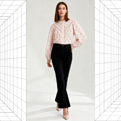 Picture of ZARA SHIRT WITH CUTWORK EMBROIDERY
