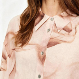 Picture of ZARA TIE-DYE PRINT COTTON GAUZE SHIRT